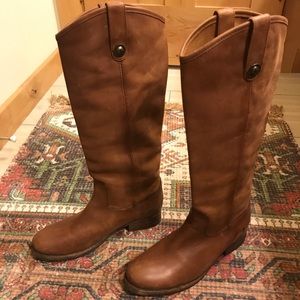 Frye Melissa Button lug tall boot. Size 9!